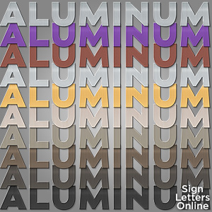 Cut Aluminum Sign Letter Finishing