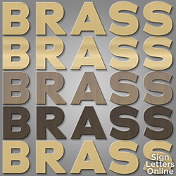 Cut Brass Sign Letters