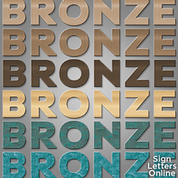 Cut Bronze Sign Letters